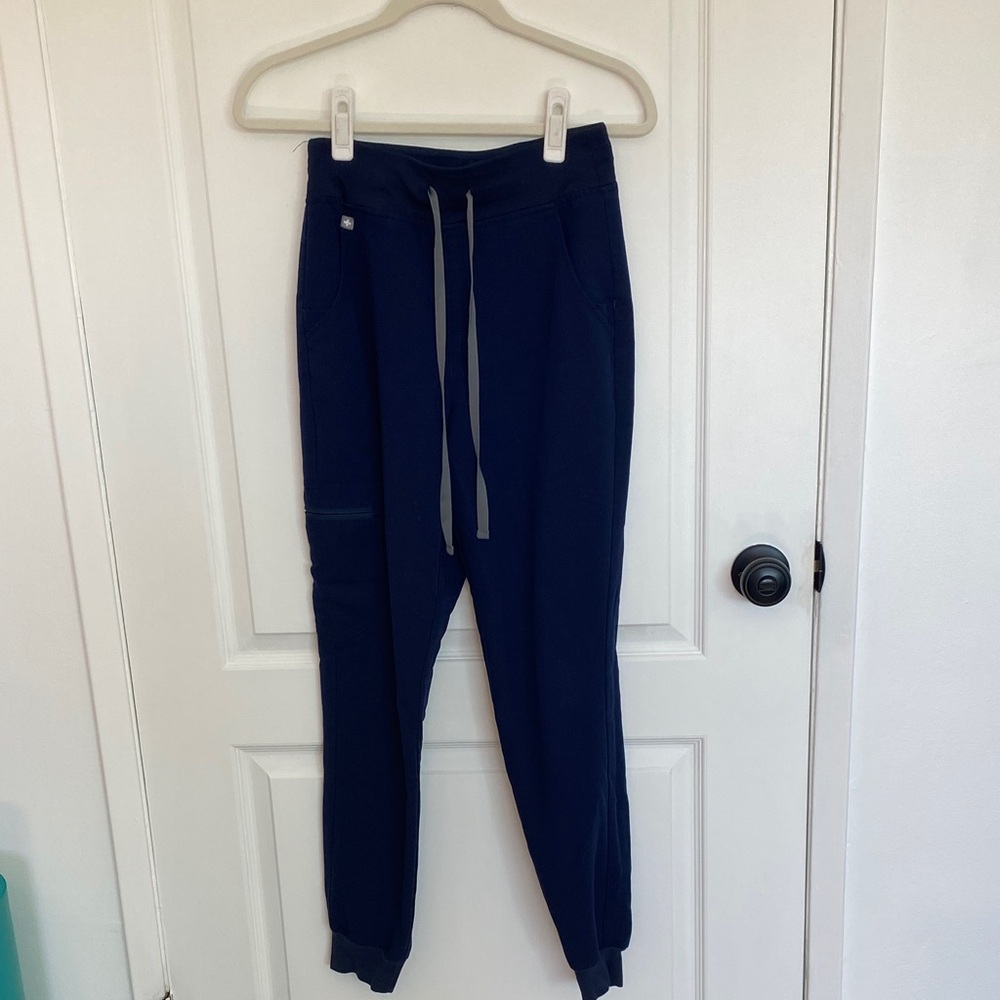 Navy Drawstring Jogger Pants